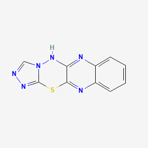 molecular formula C10H6N6S B5572925 5H-[1,2,4]triazolo[3',4':2,3][1,3,4]thiadiazino[5,6-b]quinoxaline 