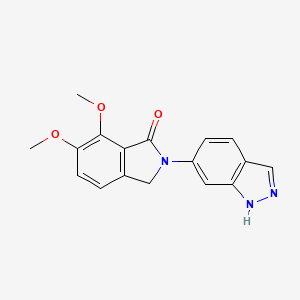 2-(1H-indazol-6-yl)-6,7-dimethoxy-1-isoindolinone