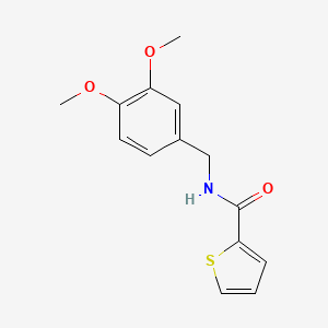 molecular formula C14H15NO3S B5572944 N-(3,4-dimethoxybenzyl)-2-thiophenecarboxamide 