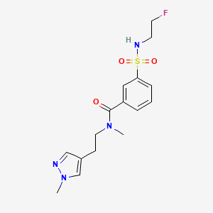 3-{[(2-fluoroethyl)amino]sulfonyl}-N-methyl-N-[2-(1-methyl-1H-pyrazol-4-yl)ethyl]benzamide