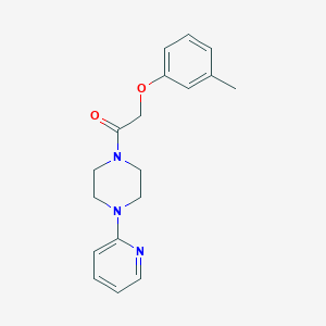 1-[(3-methylphenoxy)acetyl]-4-(2-pyridinyl)piperazine