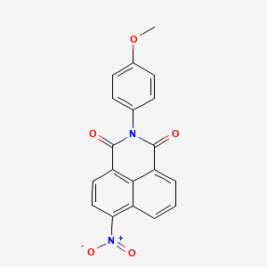 molecular formula C19H12N2O5 B5572995 2-(4-methoxyphenyl)-6-nitro-1H-benzo[de]isoquinoline-1,3(2H)-dione 