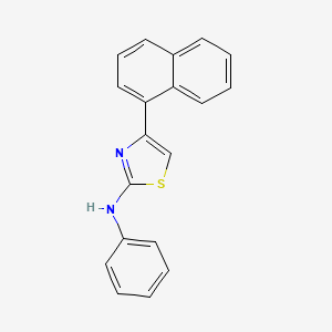 molecular formula C19H14N2S B5572996 4-(1-naphthyl)-N-phenyl-1,3-thiazol-2-amine 