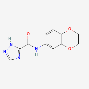 N-(2,3-dihydro-1,4-benzodioxin-6-yl)-1H-1,2,4-triazole-3-carboxamide