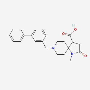 8-(biphenyl-3-ylmethyl)-1-methyl-2-oxo-1,8-diazaspiro[4.5]decane-4-carboxylic acid