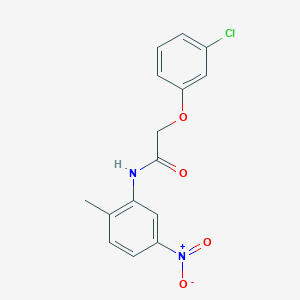 2-(3-chlorophenoxy)-N-(2-methyl-5-nitrophenyl)acetamide