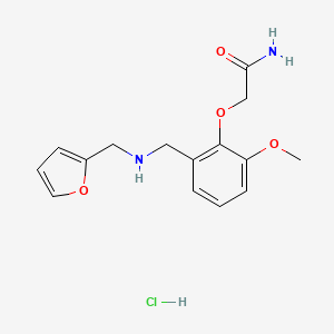 2-(2-{[(2-furylmethyl)amino]methyl}-6-methoxyphenoxy)acetamide hydrochloride