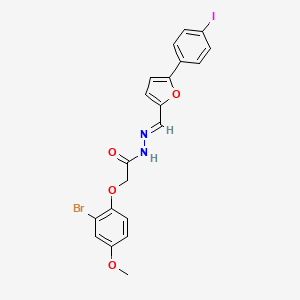 2-(2-bromo-4-methoxyphenoxy)-N'-{[5-(4-iodophenyl)-2-furyl]methylene}acetohydrazide