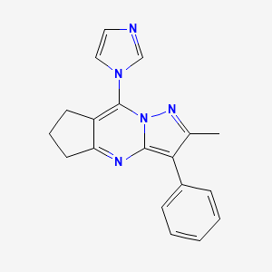 8-(1H-imidazol-1-yl)-2-methyl-3-phenyl-6,7-dihydro-5H-cyclopenta[d]pyrazolo[1,5-a]pyrimidine