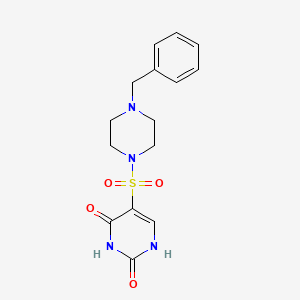 5-[(4-benzyl-1-piperazinyl)sulfonyl]-2-hydroxy-4(3H)-pyrimidinone