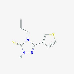 molecular formula C9H9N3S2 B5573112 4-allyl-5-(3-thienyl)-2,4-dihydro-3H-1,2,4-triazole-3-thione 