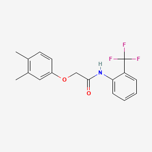 molecular formula C17H16F3NO2 B5573132 2-(3,4-二甲基苯氧基)-N-[2-(三氟甲基)苯基]乙酰胺 