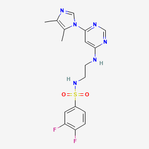 N-(2-{[6-(4,5-dimethyl-1H-imidazol-1-yl)-4-pyrimidinyl]amino}ethyl)-3,4-difluorobenzenesulfonamide