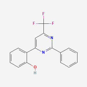 2-[2-phenyl-6-(trifluoromethyl)-4-pyrimidinyl]phenol