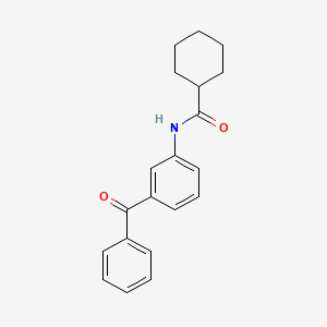 molecular formula C20H21NO2 B5573178 N-(3-benzoylphenyl)cyclohexanecarboxamide 