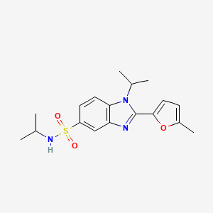 N,1-diisopropyl-2-(5-methyl-2-furyl)-1H-benzimidazole-5-sulfonamide