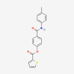 [4-[(4-Methylphenyl)carbamoyl]phenyl] thiophene-2-carboxylate