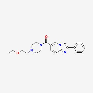 6-{[4-(2-ethoxyethyl)piperazin-1-yl]carbonyl}-2-phenylimidazo[1,2-a]pyridine