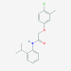 2-(4-chloro-3-methylphenoxy)-N-(2-propan-2-ylphenyl)acetamide