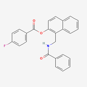 1-[(benzoylamino)methyl]-2-naphthyl 4-fluorobenzoate