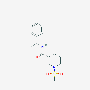 N-[1-(4-tert-butylphenyl)ethyl]-1-(methylsulfonyl)-3-piperidinecarboxamide