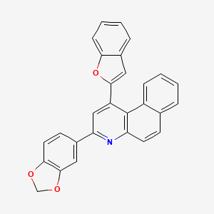 3-(1,3-benzodioxol-5-yl)-1-(1-benzofuran-2-yl)benzo[f]quinoline