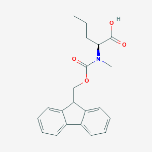 molecular formula C21H23NO4 B557331 (S)-2-((((9H-芴-9-基)甲氧基)羰基)(甲基)氨基)戊酸 CAS No. 252049-05-1