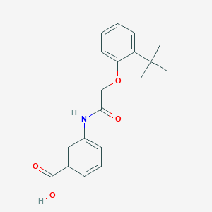 3-{[(2-tert-butylphenoxy)acetyl]amino}benzoic acid