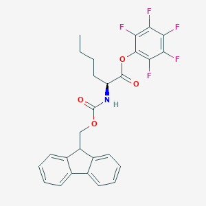 molecular formula C27H22F5NO4 B557334 (S)-Perfluorophenyl 2-((((9H-fluoren-9-yl)methoxy)carbonyl)amino)hexanoate CAS No. 121593-77-9