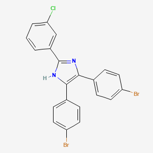 4,5-bis(4-bromophenyl)-2-(3-chlorophenyl)-1H-imidazole