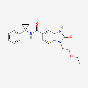 1-(2-ethoxyethyl)-2-oxo-N-(1-phenylcyclopropyl)-2,3-dihydro-1H-benzimidazole-5-carboxamide