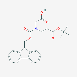 molecular formula C24H27NO6 B557337 Fmoc-N-(叔丁氧羰基乙基)甘氨酸 CAS No. 174799-89-4