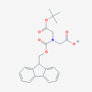 molecular formula C23H25NO6 B557338 Fmoc-N-(tert-butyloxycarbonylmethyl)glycine CAS No. 141743-16-0