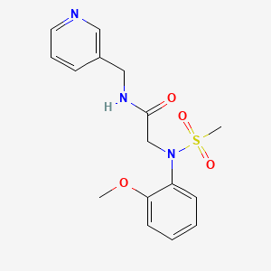 N~2~-(2-methoxyphenyl)-N~2~-(methylsulfonyl)-N~1~-(3-pyridinylmethyl)glycinamide