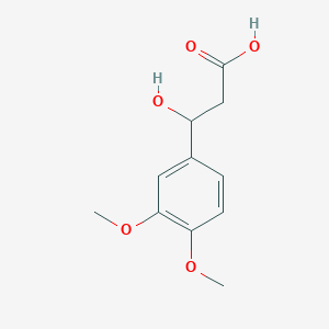 molecular formula C11H14O5 B5573450 3-(3,4-dimethoxyphenyl)-3-hydroxypropanoic acid CAS No. 59893-88-8