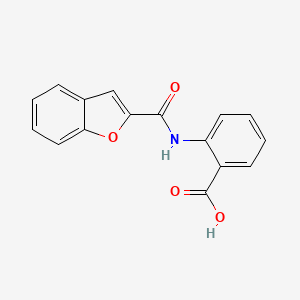 molecular formula C16H11NO4 B5573480 2-[(1-benzofuran-2-ylcarbonyl)amino]benzoic acid 