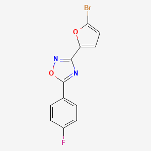 3-(5-Bromofuran-2-yl)-5-(4-fluorophenyl)-1,2,4-oxadiazole