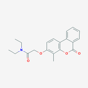 N,N-DIETHYL-2-({4-METHYL-6-OXO-6H-BENZO[C]CHROMEN-3-YL}OXY)ACETAMIDE