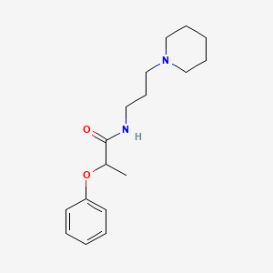 2-phenoxy-N-[3-(1-piperidinyl)propyl]propanamide