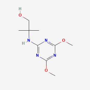 2-[(4,6-dimethoxy-1,3,5-triazin-2-yl)amino]-2-methyl-1-propanol