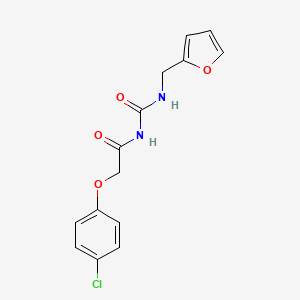 2-(4-chlorophenoxy)-N-{[(2-furylmethyl)amino]carbonyl}acetamide