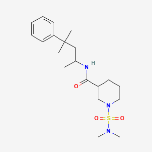 1-[(dimethylamino)sulfonyl]-N-(1,3-dimethyl-3-phenylbutyl)-3-piperidinecarboxamide