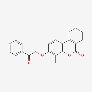 4-methyl-3-(2-oxo-2-phenylethoxy)-7,8,9,10-tetrahydro-6H-benzo[c]chromen-6-one