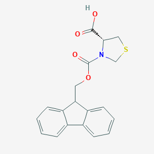 molecular formula C19H17NO4S B557373 (R)-3-(((9H-芴-9-基)甲氧羰基)噻唑烷-4-羧酸 CAS No. 133054-21-4