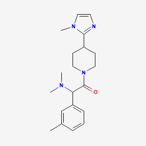 N,N-dimethyl-2-[4-(1-methyl-1H-imidazol-2-yl)-1-piperidinyl]-1-(3-methylphenyl)-2-oxoethanamine