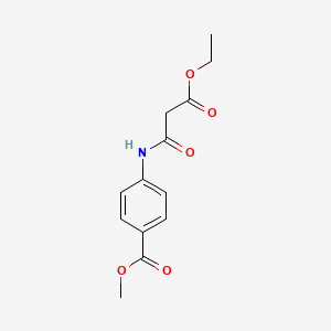 molecular formula C13H15NO5 B5573754 methyl 4-[(3-ethoxy-3-oxopropanoyl)amino]benzoate 