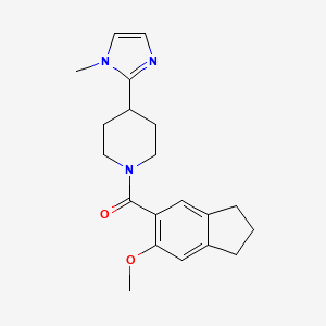 1-[(6-methoxy-2,3-dihydro-1H-inden-5-yl)carbonyl]-4-(1-methyl-1H-imidazol-2-yl)piperidine