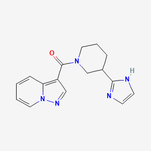 3-{[3-(1H-imidazol-2-yl)-1-piperidinyl]carbonyl}pyrazolo[1,5-a]pyridine