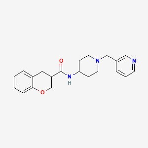 N-[1-(pyridin-3-ylmethyl)piperidin-4-yl]chromane-3-carboxamide