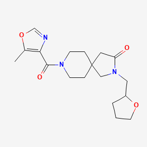 8-[(5-methyl-1,3-oxazol-4-yl)carbonyl]-2-(tetrahydro-2-furanylmethyl)-2,8-diazaspiro[4.5]decan-3-one